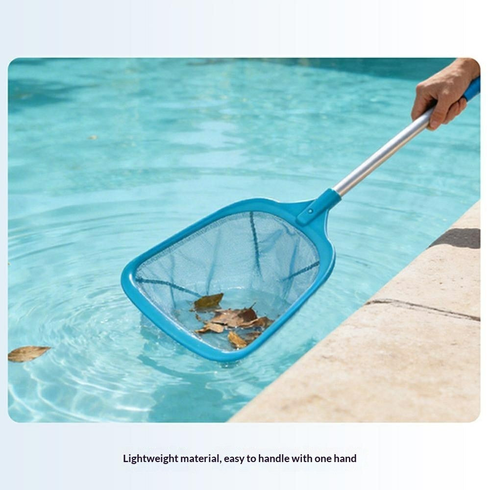Swimming Pool Skimmer Net 65.7x27cm Fine Mesh Cleaning Tool Aluminum Handle for Leaves, Bugs, Debris