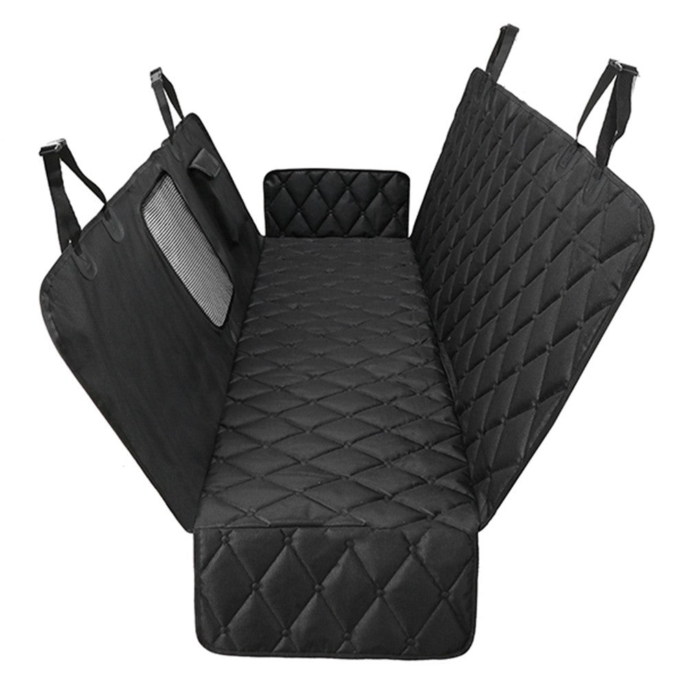 LDLC CZD-U-03 Car Rear Seat Protective Cover Waterproof Oxford Cloth Pet Dog Car Back Seat Cushion Mat with Mesh Window