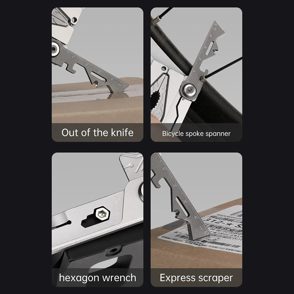 XIAOMIYOUPIN NEXTOOL NE20182 Silver Blade EDC Tool Outdoor 14-in-1 420J2 Stainless Steel Multifunction Tool