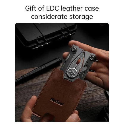 XIAOMIYOUPIN NEXTOOL NE20182 Silver Blade EDC Tool Outdoor 14-in-1 420J2 Stainless Steel Multifunction Tool