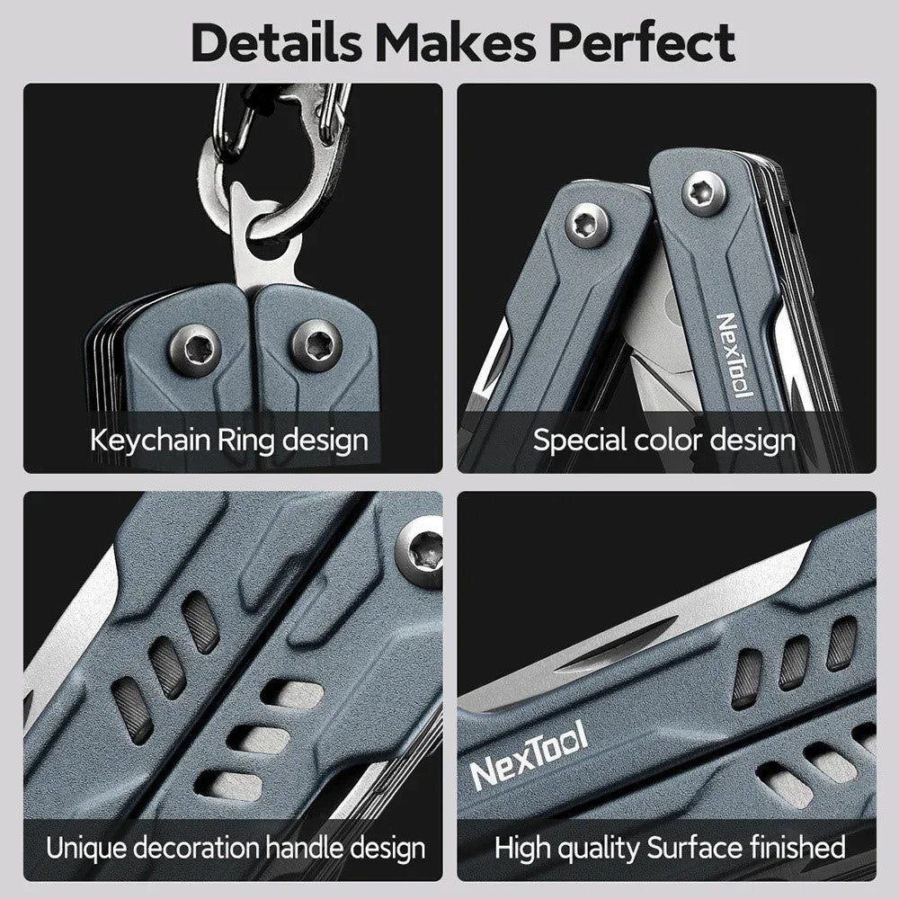 XIAOMIYOUPIN NEXTOOL NE20135 Multifunction Foldable Pliers Stainless Steel Scissors Bottle Opener Screwdriver Tools