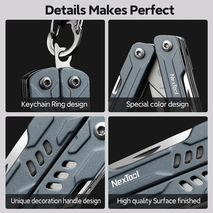 XIAOMIYOUPIN NEXTOOL NE20135 Multifunction Foldable Pliers Stainless Steel Scissors Bottle Opener Screwdriver Tools