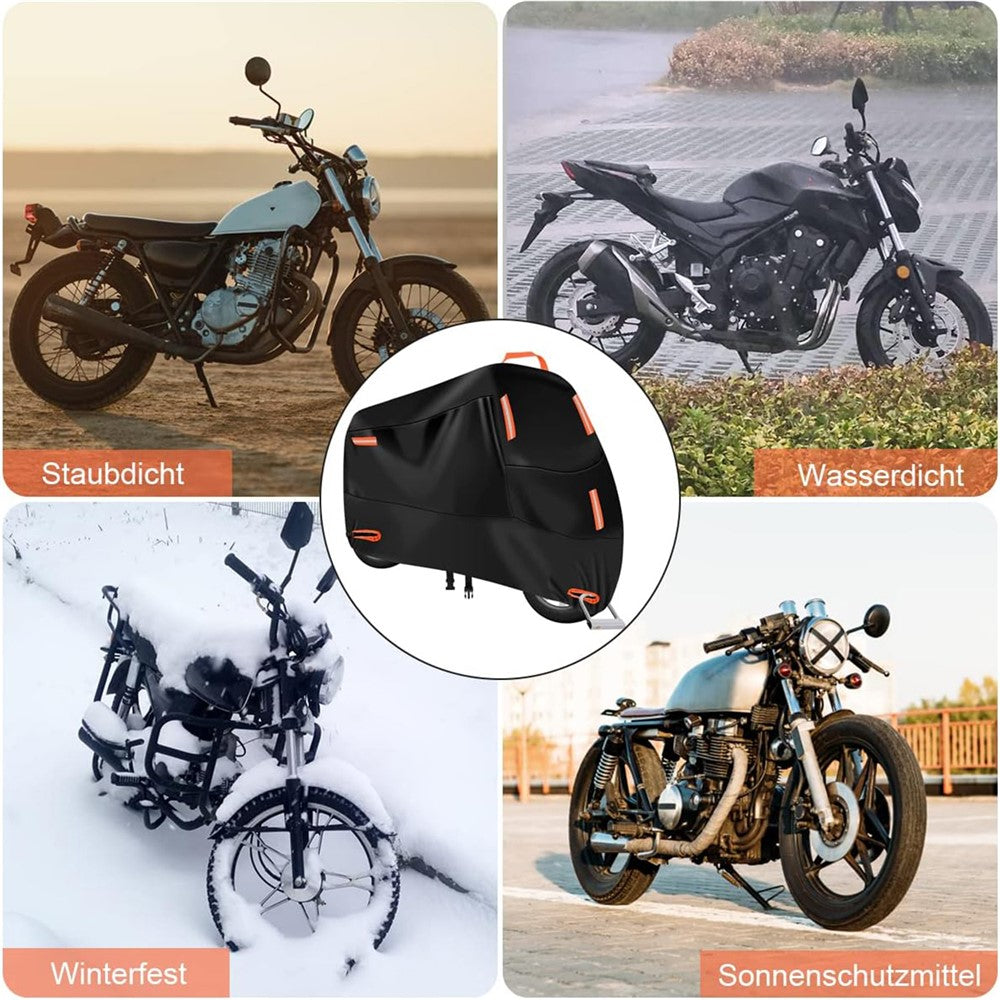 L: 220x95x110cm Motorcycle 210D Oxford Cloth Cover Sun-Proof Rain-Proof Motorbike Cover Protector