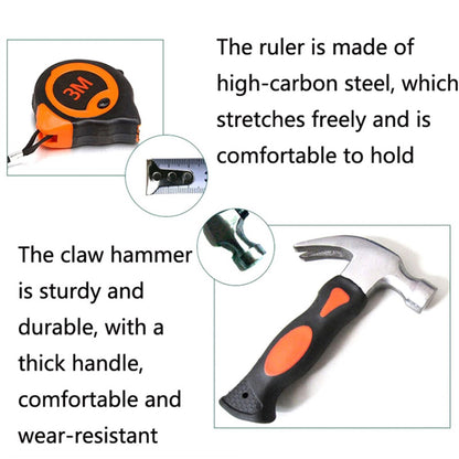 2109B 9Pcs / Set Carbon Steel Utility Knife Wire Cutter Screwdriver Electric Test Pen Home Repairing Tool Box