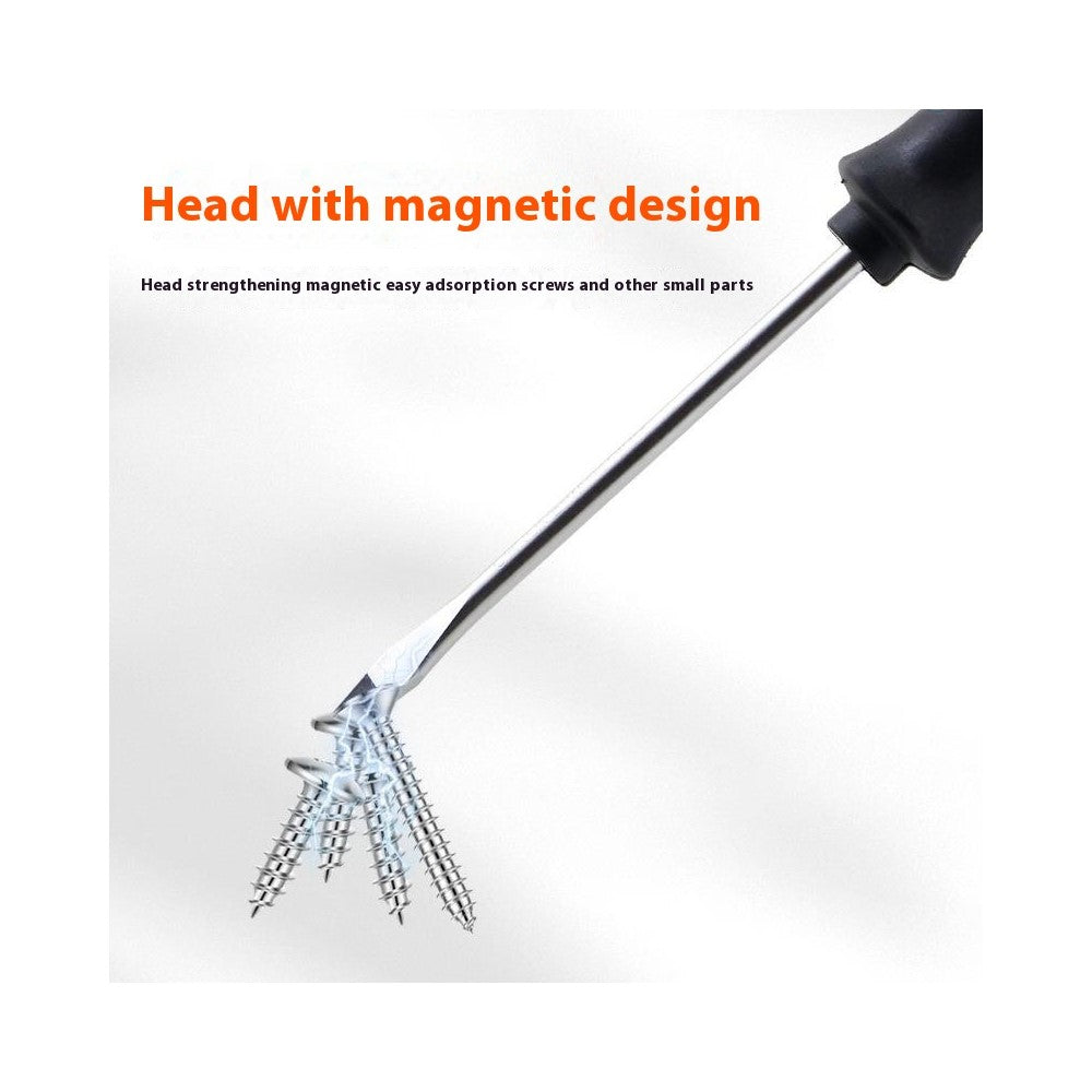 6 PCS Screwdriver Set Two Tone Rubber Handle Magnetic Phillips  /  Flathead Multi-Function Repair Tool