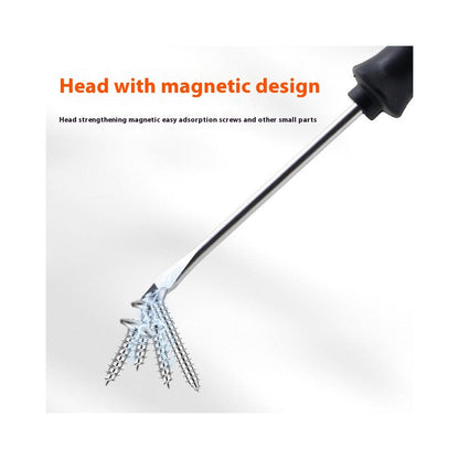 9 PCS Screwdriver Set Two Tone Rubber Handle Magnetic Phillips  /  Flathead Multi-Function Repair Tool