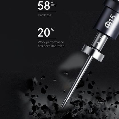 JAKEMY JM-8190 Aviation Aluminum Alloy Magnetic Screwdriver Set with S-2 Alloy Bits for Smart Phone, Watch Repair