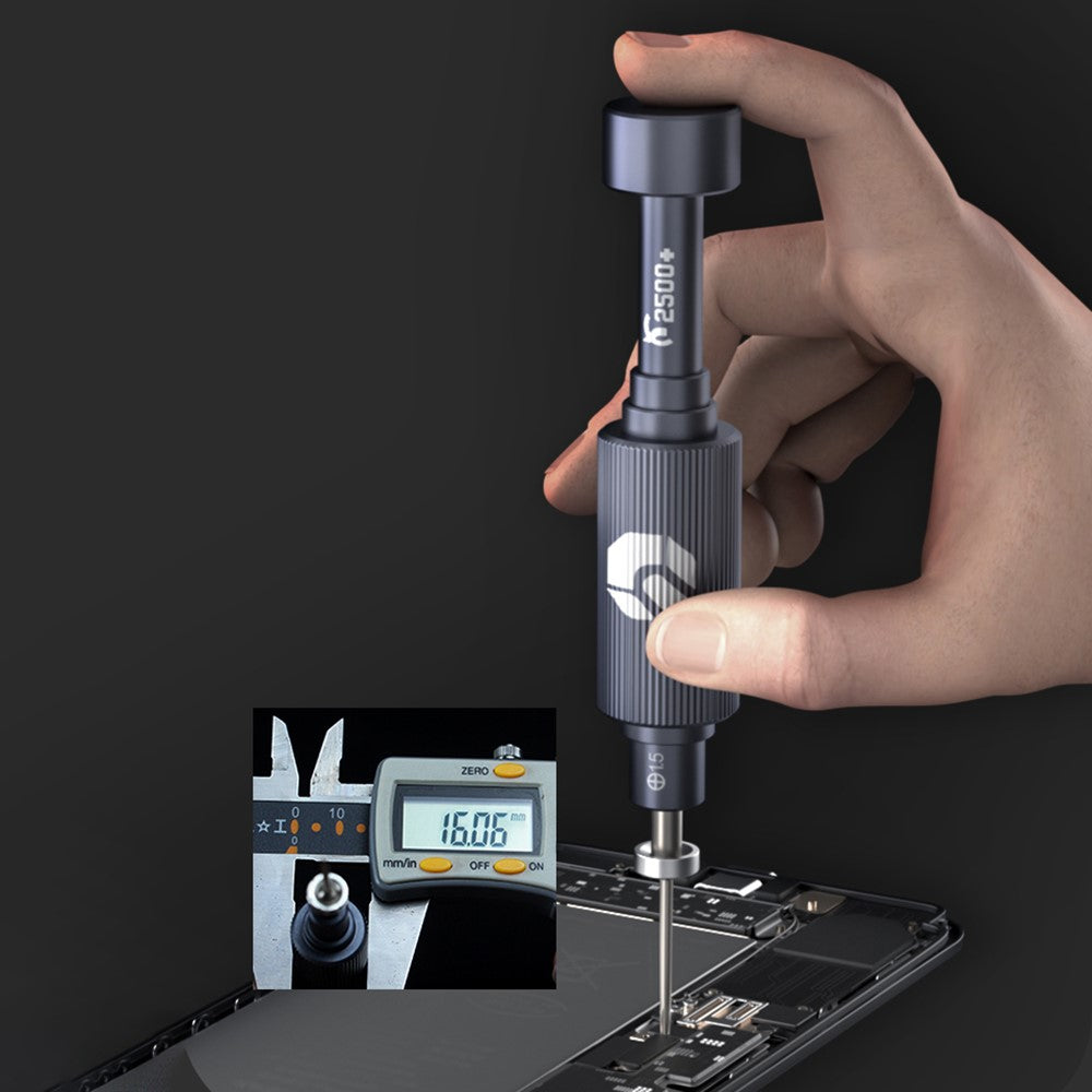 JAKEMY JM-8190 Aviation Aluminum Alloy Magnetic Screwdriver Set with S-2 Alloy Bits for Smart Phone, Watch Repair
