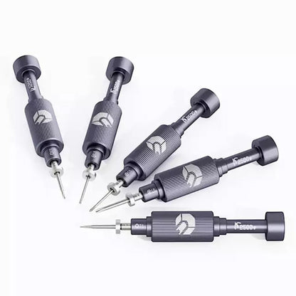 JAKEMY JM-8190 Aviation Aluminum Alloy Magnetic Screwdriver Set with S-2 Alloy Bits for Smart Phone, Watch Repair