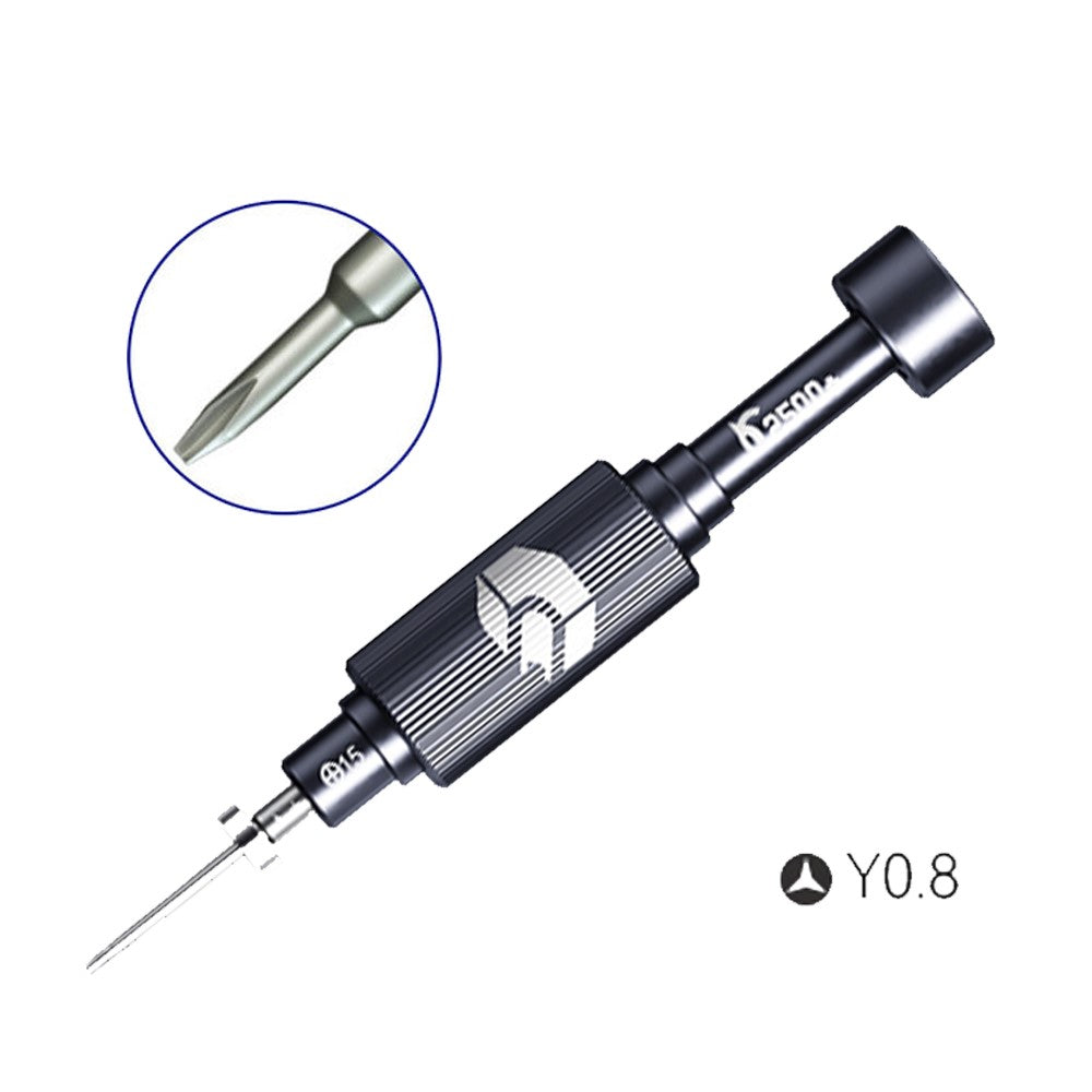 JAKEMY JM-8190 Aviation Aluminum Alloy Magnetic Screwdriver Set with S-2 Alloy Bits for Smart Phone, Watch Repair