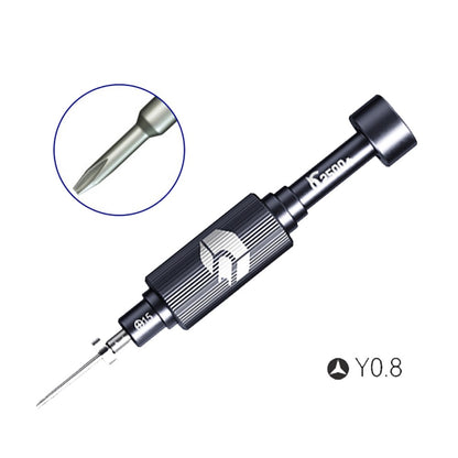 JAKEMY JM-8190 Aviation Aluminum Alloy Magnetic Screwdriver Set with S-2 Alloy Bits for Smart Phone, Watch Repair