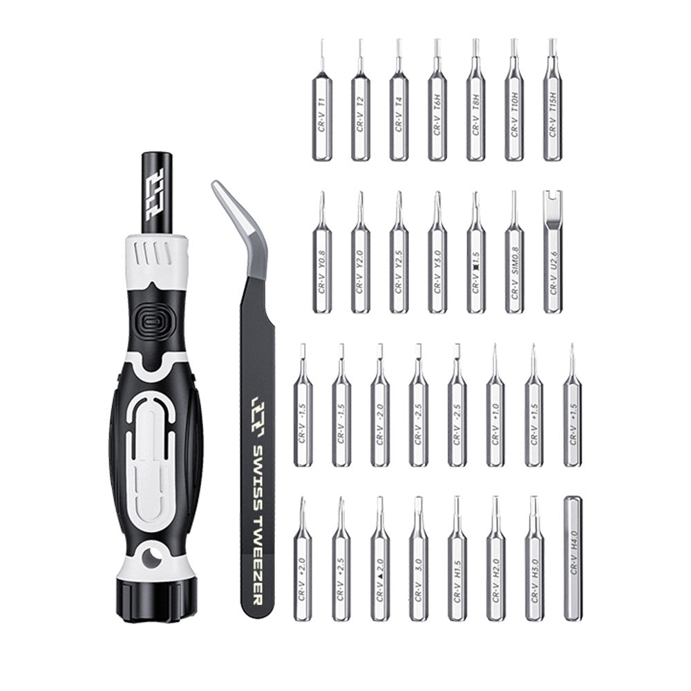 JAKEMY JM-8189 32-in-1 Multi-Function Cross Screwdriver Set Electronic Device Screwdriver Repair Tool Kit with 30 Bits