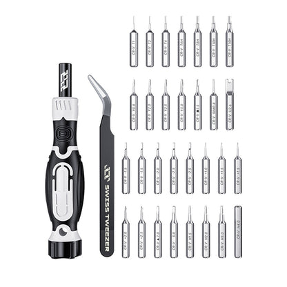 JAKEMY JM-8189 32-in-1 Multi-Function Cross Screwdriver Set Electronic Device Screwdriver Repair Tool Kit with 30 Bits