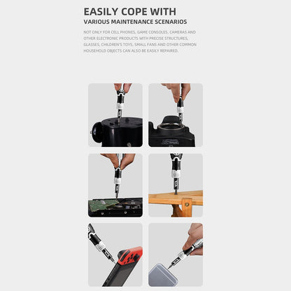 JAKEMY JM-8189 32-in-1 Multi-Function Cross Screwdriver Set Electronic Device Screwdriver Repair Tool Kit with 30 Bits