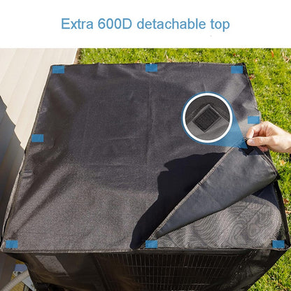 KG0268 600D Oxford Cloth Air Conditioner Cover Detachable Protector for Outside Units (Size: M)