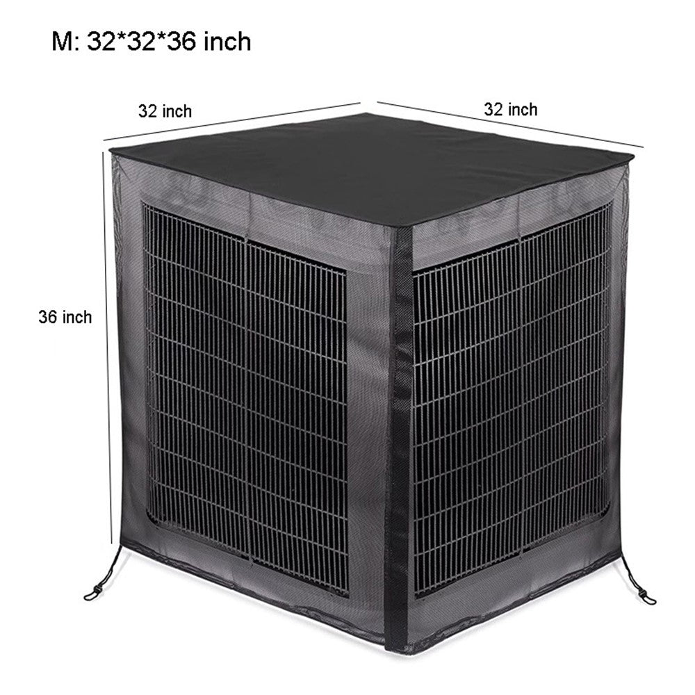 KG0268 600D Oxford Cloth Air Conditioner Cover Detachable Protector for Outside Units (Size: M)