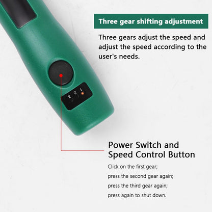 3.6V LED Speed Adjustable 2.3mm Electric Screwdriver Bit Kit Mini Rechargeable Home Repair Tool