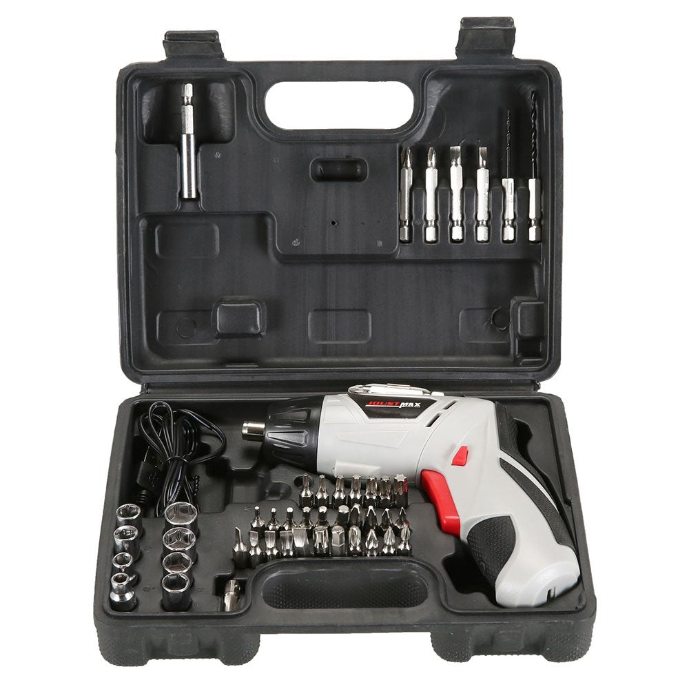 JOUST 4.2V Multifunction Electric Screwdriver Set Home Electric Drill Screwdriver Tool Set, USB Cable Charging