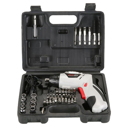 JOUST 4.2V Multifunction Electric Screwdriver Set Home Electric Drill Screwdriver Tool Set, USB Cable Charging