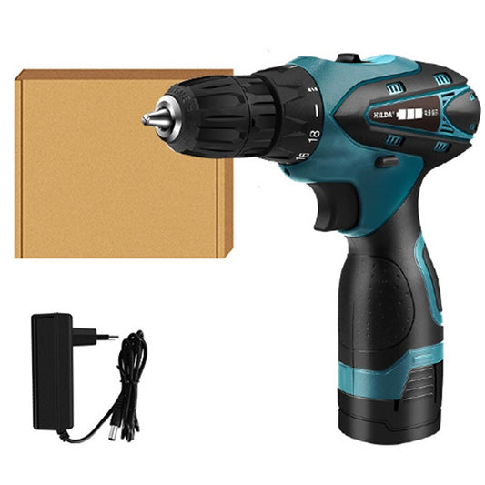 HILDA Cordless Electric Drill Screwdriver Rechargeable 16.8V Mini Drill Electric Screwdriver Tool, EU Plug