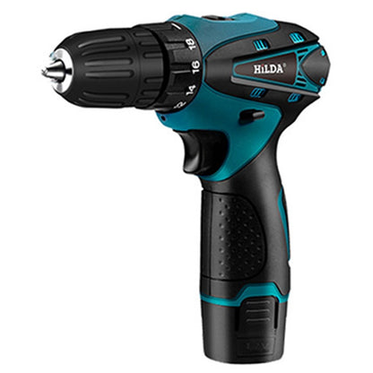 HILDA Cordless Electric Drill Screwdriver Rechargeable 16.8V Mini Drill Electric Screwdriver Tool, EU Plug