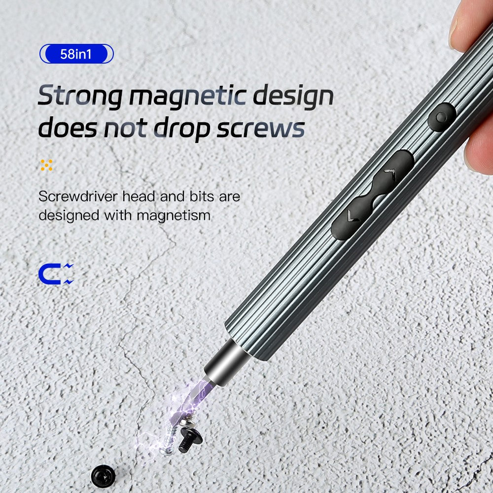 KING'SDUN KS-882058 58-in-1 Precision Electric Screwdriver Set Portable Screwdriver with S2 Steel Bits