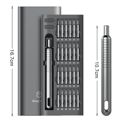 KING'SDUN KS-840117 51-in-1 Handheld Screwdriver Set with Bits Portable Metal Precision Screwdriver
