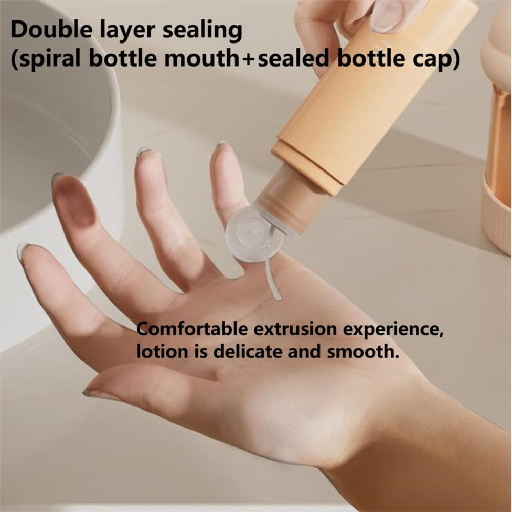 4-in-1 Travel Refillable Bottle Set Portable Squeezed Empty Lotion Shampoo Container