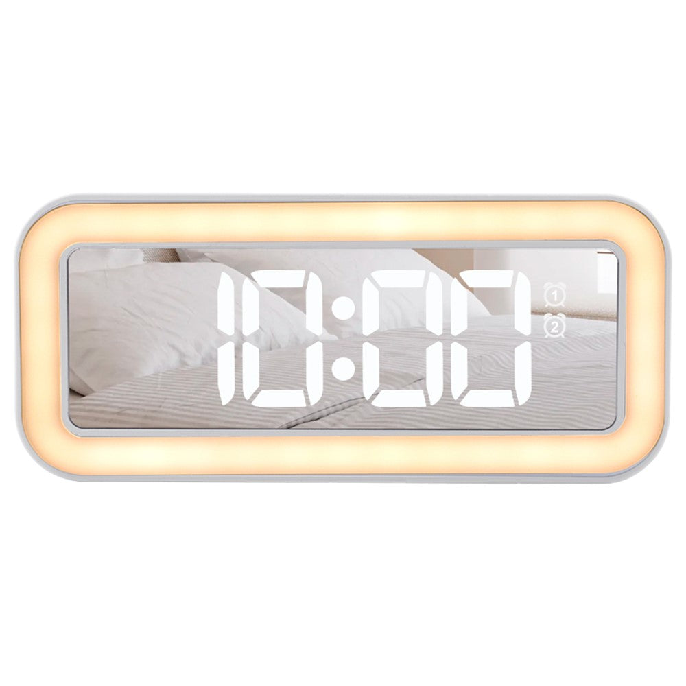 TS-3002 LED Digital Display Desk Clock Bedside Desktop Night Light Electronic Alarm Clock