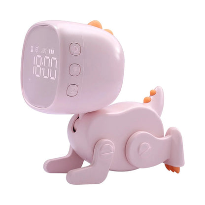Dinosaur Kids Alarm Clock Bedside Clock with Night Light Digital Display Children Sleep Trainer