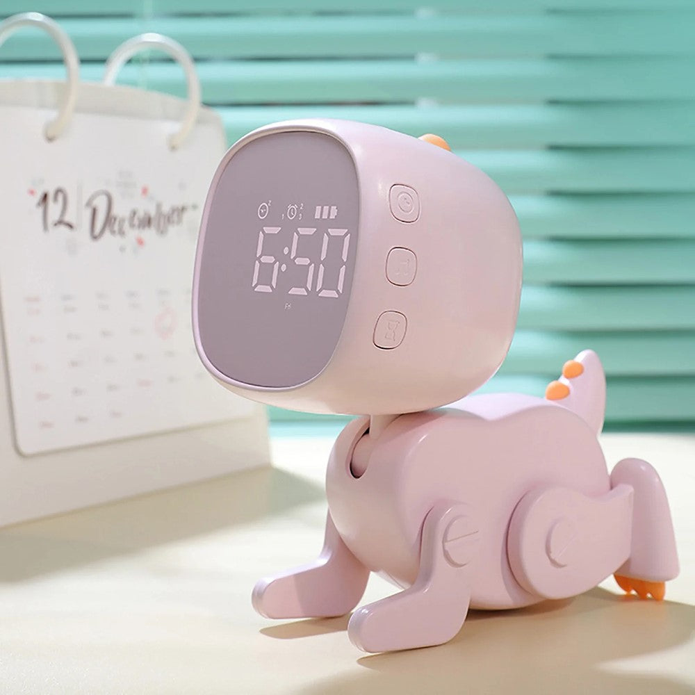 Dinosaur Kids Alarm Clock Bedside Clock with Night Light Digital Display Children Sleep Trainer