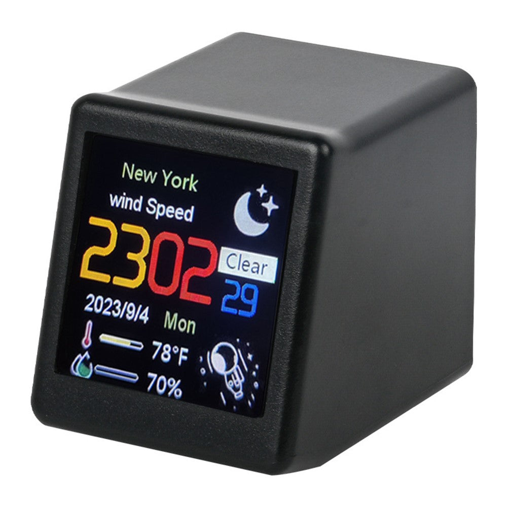 Animation Electronic Album Smart Clock 1.54-inch Screen WiFi Weather Forecast Station (CE / Rohs Certified)