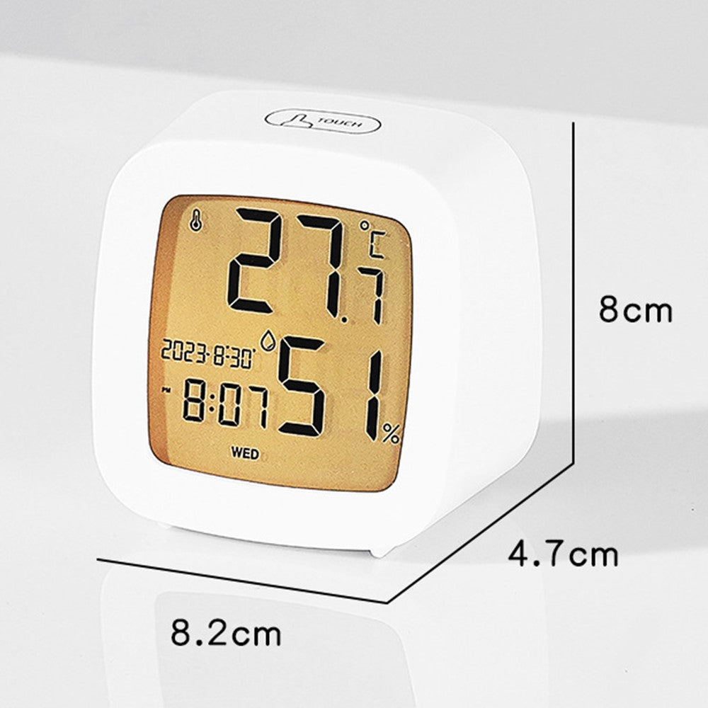 Digital Alarm Clock with Backlight Battery Operated Temperature Humidity Monitor Alarm Clock