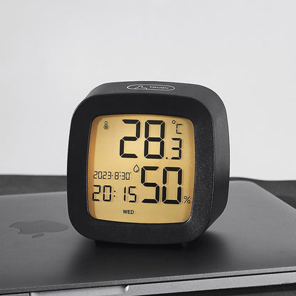 Digital Alarm Clock with Backlight Battery Operated Temperature Humidity Monitor Alarm Clock