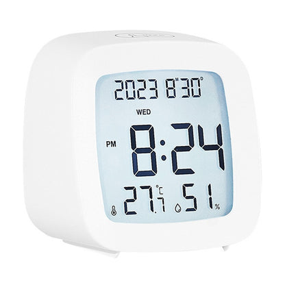 Digital Alarm Clock with Backlight Battery Operated Temperature Humidity Monitor Alarm Clock