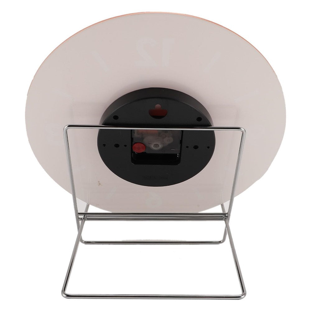 12 inch Sunset Wall Clock with Bracket Battery Operated Gradient Glass Silent Clocks for Home (No Battery)