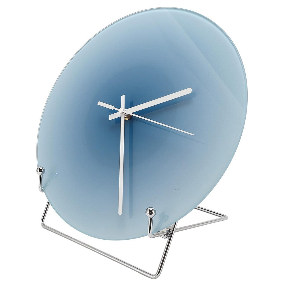 12 inch Sunset Wall Clock with Bracket Silent Non-Ticking Gradient Glass Clocks for Home (No Battery)