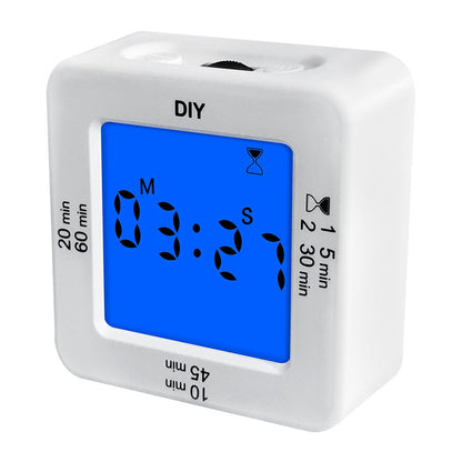 Large LED Display Multifunctional Digital Kitchen Timer with 4 Alarm Modes Stopwatch Clock