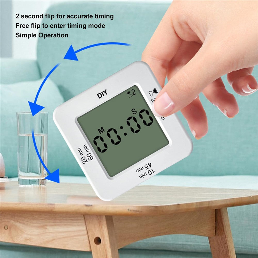 Large LED Display Multifunctional Digital Kitchen Timer with 4 Alarm Modes Stopwatch Clock