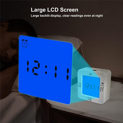 Large LED Display Multifunctional Digital Kitchen Timer with 4 Alarm Modes Stopwatch Clock