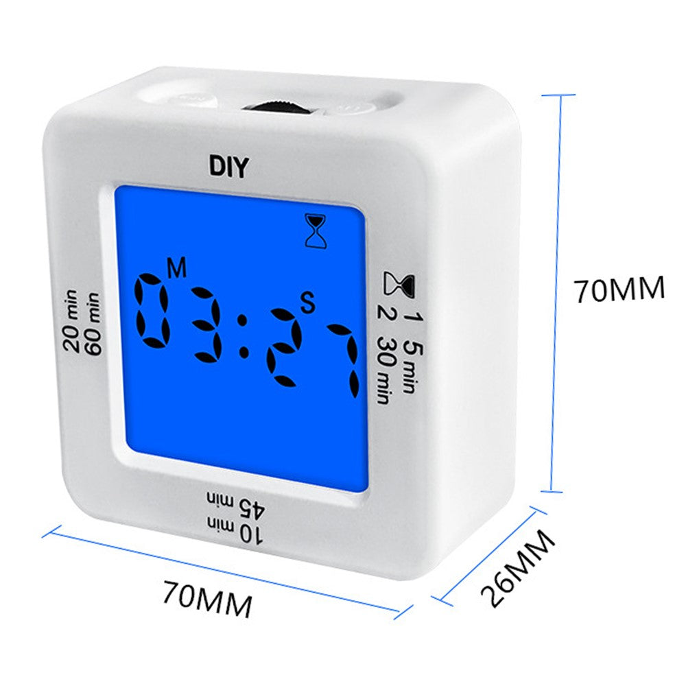 Large LED Display Multifunctional Digital Kitchen Timer with 4 Alarm Modes Stopwatch Clock