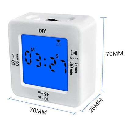 Large LED Display Multifunctional Digital Kitchen Timer with 4 Alarm Modes Stopwatch Clock