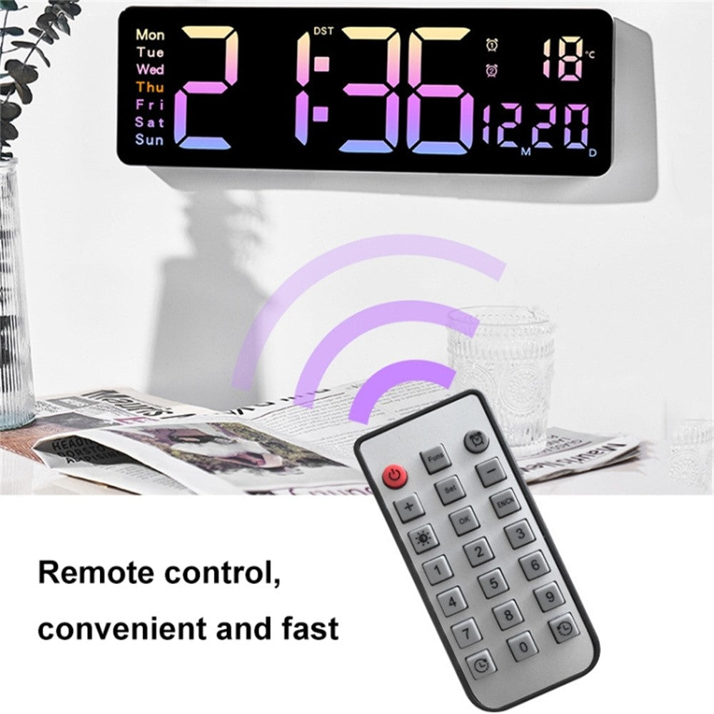 5526 LED Digital Display Electronic Wall Clock Multi-Function Countdown Alarm Clock
