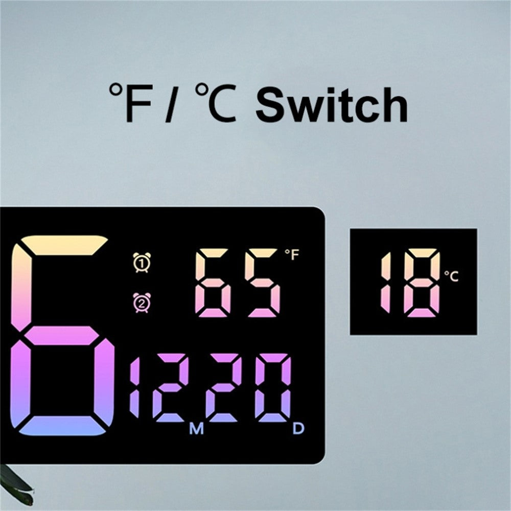 5526 LED Digital Display Electronic Wall Clock Multi-Function Countdown Alarm Clock