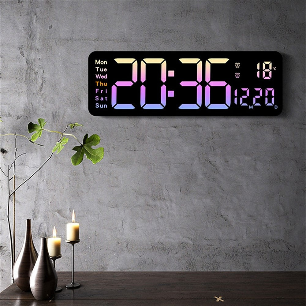 5526 LED Digital Display Electronic Wall Clock Multi-Function Countdown Alarm Clock