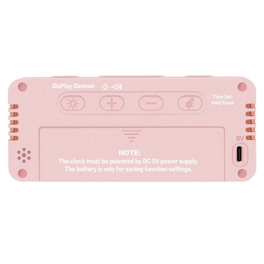 YF2024 Dual Alarm 15 RGB Colors LED Mirror Surface Clock Mini Student Desktop Digital Clock