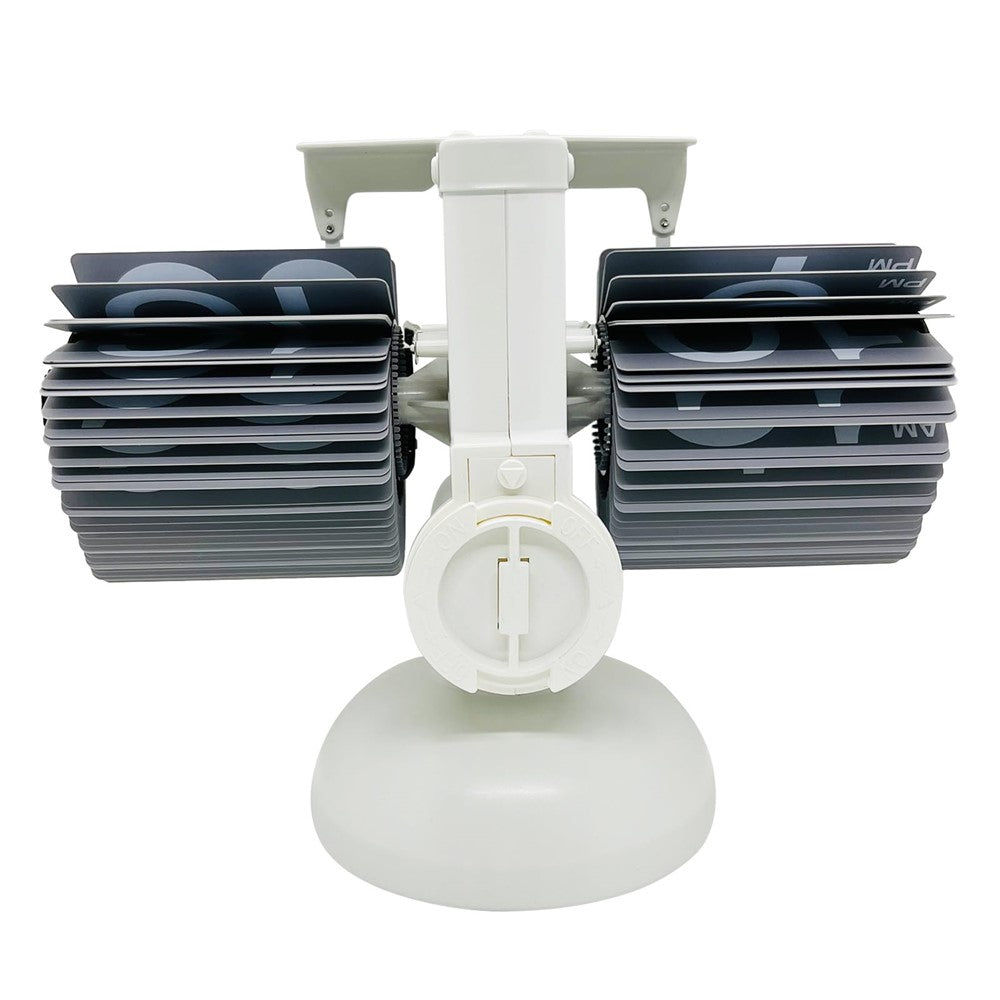 Automatic Flip Clock Retro Simple Home Living Room Table Clock European Single Foot Balance Mechanical Page Turner