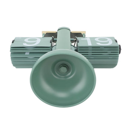 Retro Auto Flip Clock Living Room Desk Clock Balance Mechanical Flip Down Clock