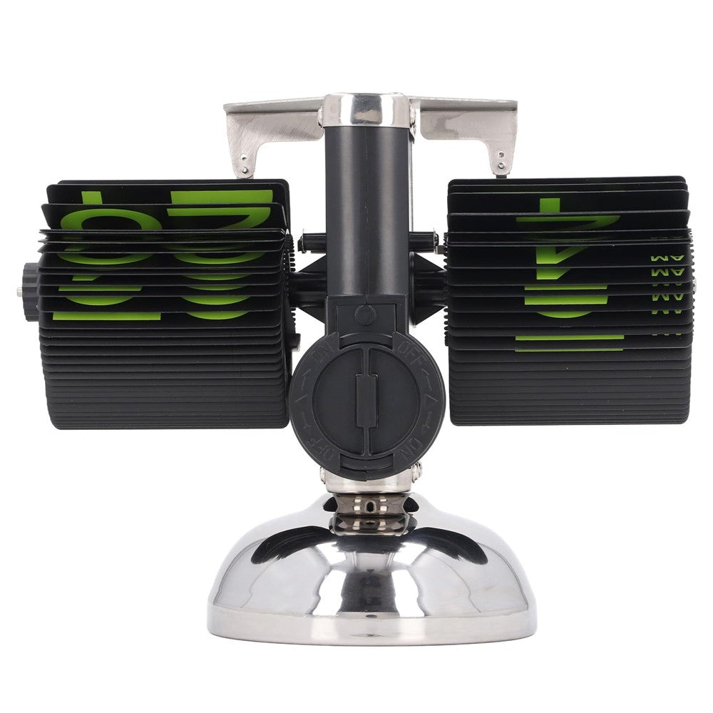 Stainless Steel Green Numbers Automatic Flip Page Clock Retro Balance Page Turning Table Clock