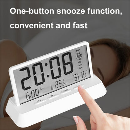 2301 LED Display Multifunction Digital Alarm Clock with Temperature Calendar Snooze Function